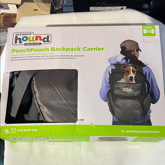 Outward Hound Other - Outward Hound PoochPouch Backpack Carrier in Black and Green